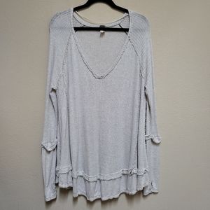 We the Free- Long Sleeve Thermal Oversized Tunic